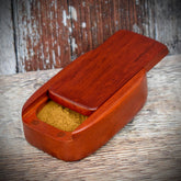 Snuff Box | Wooden Sliding Lid | Redwood