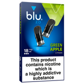 Blu 2.0 Green Apple Vape Pods 18mg/ml 2 Pack