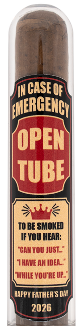 2026 Fathers Day Cigar Gift Tube - Dads Emergency Cigar