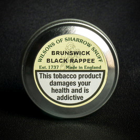 Wilsons of Sharrow Brunswick Black Rappee Snuff - 10g Tin (Medium)