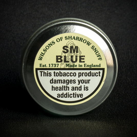Wilsons of Sharrow SM Blue (Eucalyptus, Camphor & Menthol) Snuff - 10g Tin (Medium)