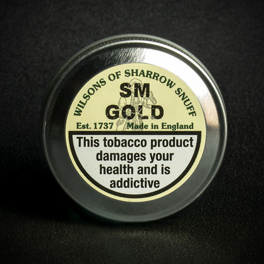 Wilsons of Sharrow SM Gold (Eucalyptus, Camphor & Menthol) Snuff - 10g Tin (Medium)