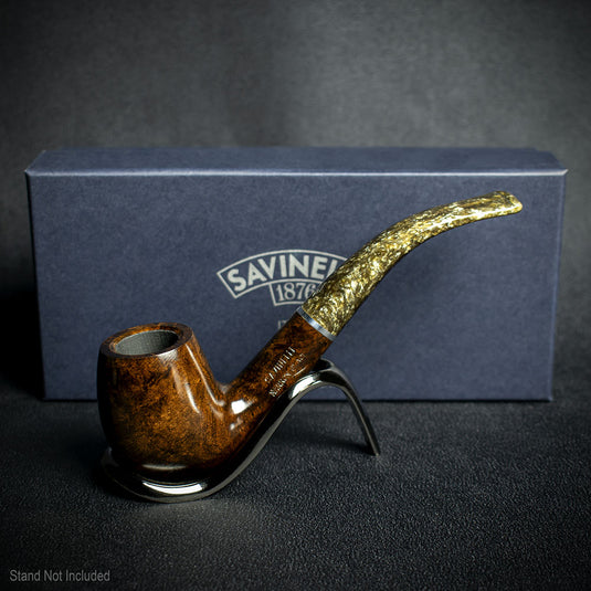 Savinelli Marron Glace Smooth Briar Pipe - Shape 602 6mm