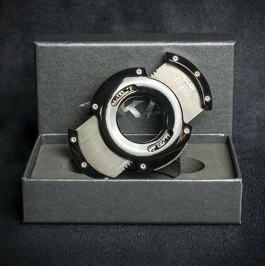 Xikar XO Double Blade Cigar Cutter - Black on Black