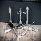 Passatore 7 Piece Pipe Service and Reamer Set - Black Gift Box