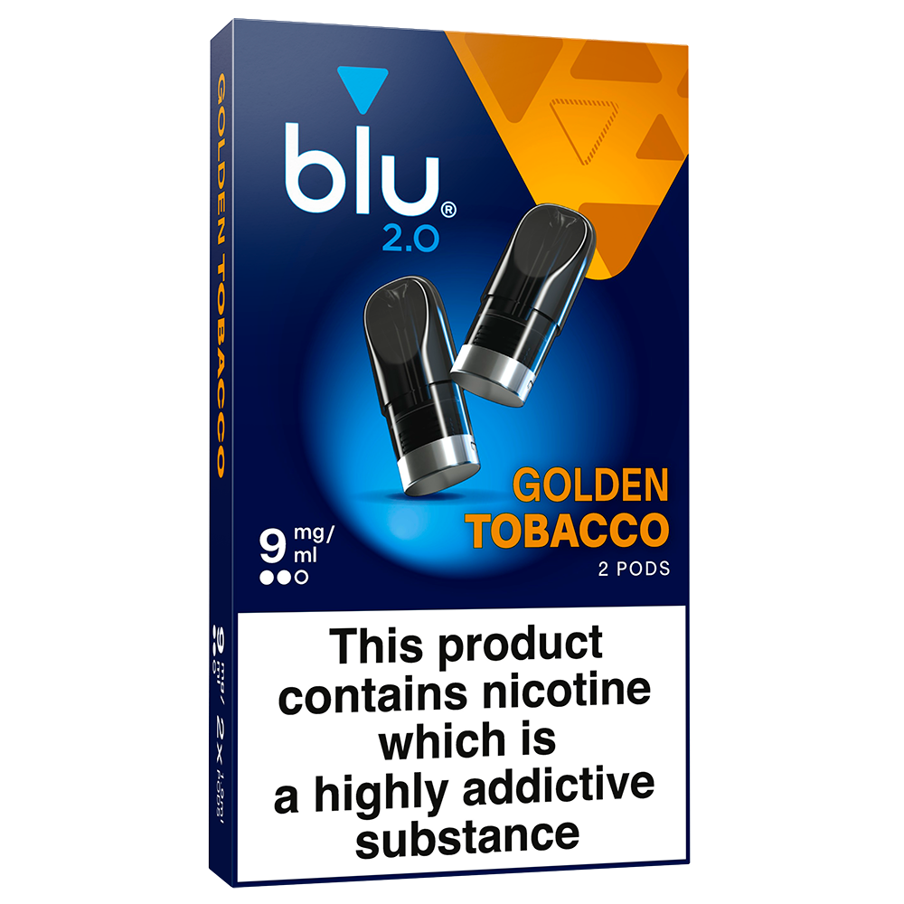 blu 2.0 vape Blu 2.0 Golden Tobacco Vape Pods 9mg/ml 2 Pack