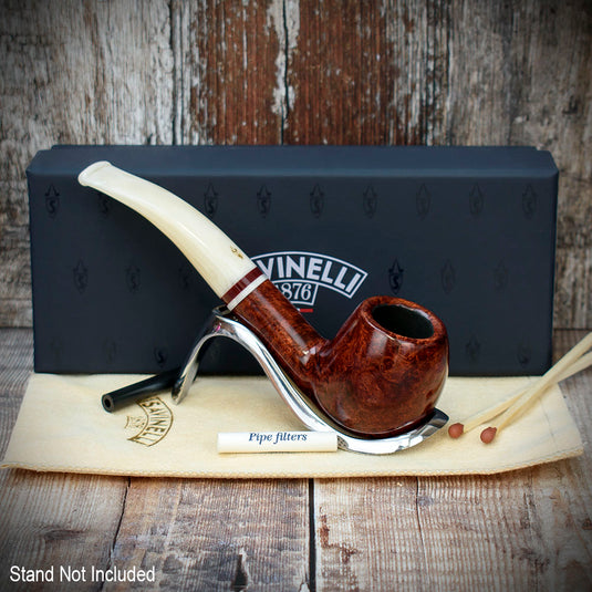 Savinelli Avorio Smooth Burgundy 626 - 6mm Briar Pipe