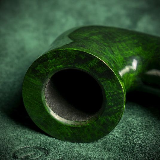 Peterson of Dublin Green Spigot Briar Smoking Pipe - Shape 05