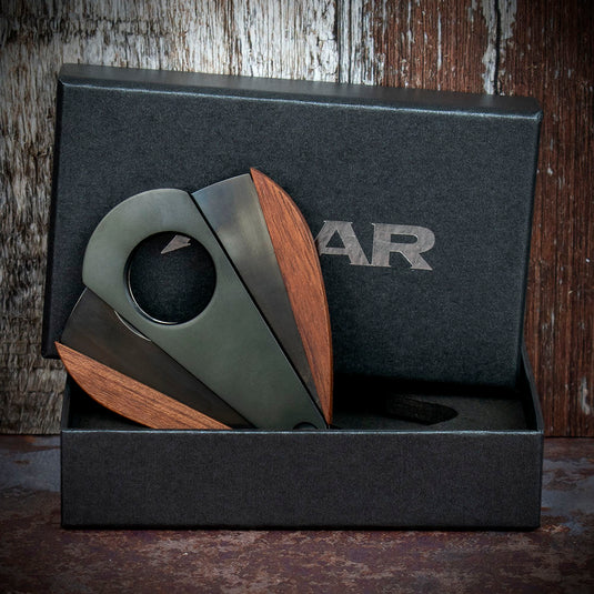 Xikar Xi-3 Phantom Redwood 300BKRW Double Blade Cigar Cutter