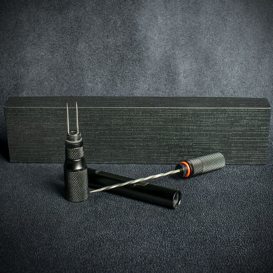 Smoke-King Cigar Drill, Nubber & Double Punch - Black Aluminium (CC20)