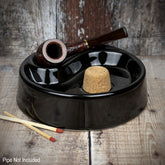 Gloss Black 1 Pipe Ashtray - 520705