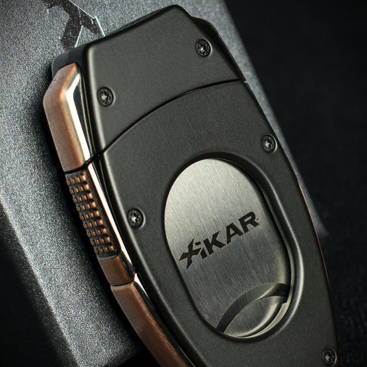 Xikar Flip Dual Cigar Cutter - Black/Bronze