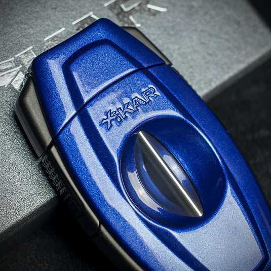 Xikar Flip Dual Cigar Cutter - Blue