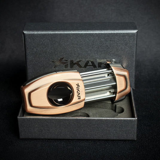 Xikar Flip Dual Cigar Cutter - Bronze