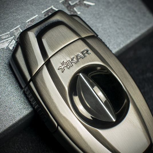 Xikar Flip Dual Cigar Cutter - Gunmetal