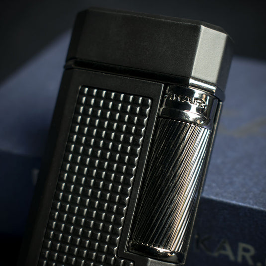 XiKar Ardore Double Soft Flame Cigar Lighter - Black