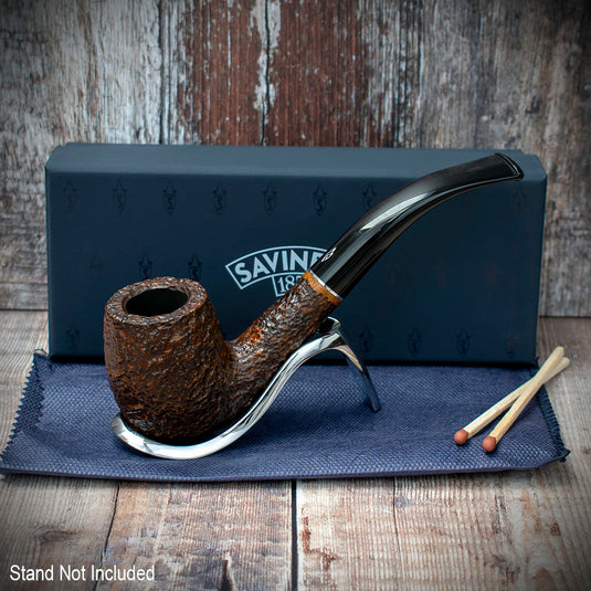Savinelli Tre Rusticated Briar Pipe (606)