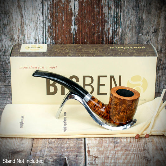 Big Ben Sylvia Tan Polish Briar Smoking Pipe - Shape 855