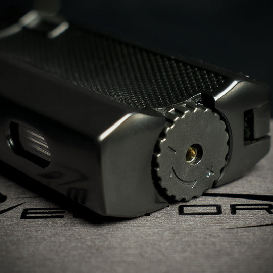 Vector VMotion Twin Jet Flame Lighter With Punch Cutter - Black Matte