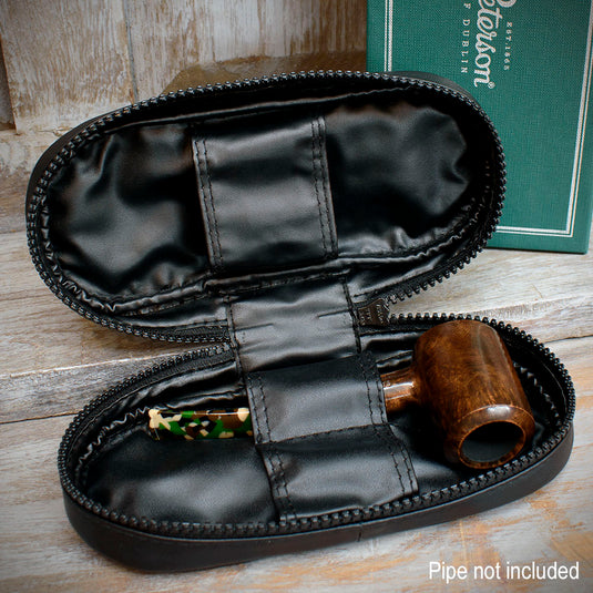 Peterson Leather Pipe Travel/Storage Bag - POU-132 - Black