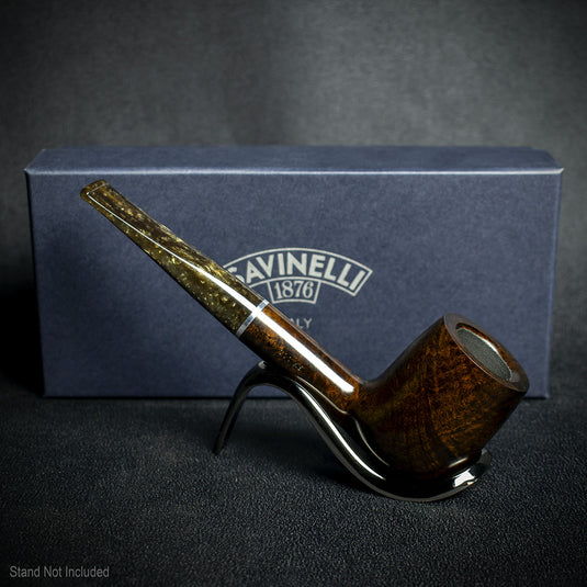 Savinelli Marron Glace Smooth Briar Pipe - Shape 111 6mm
