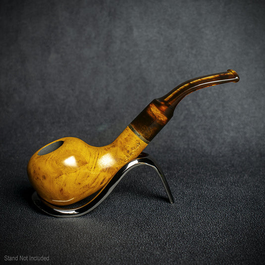 Jean Claude 9mm Filter Tortoise Shell Briar Smoking Pipe - Shape 05