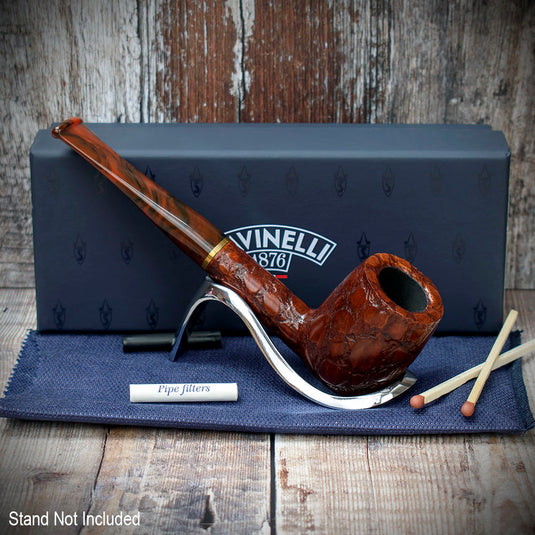 Savinelli | Alligator 6mm Smoking Pipe | Brown 128