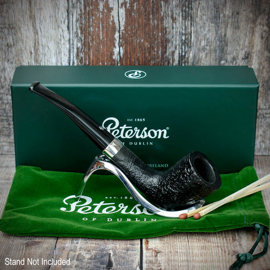 Cara Sandblasted Briar Pipe by Peterson of Dublin - Shape 268