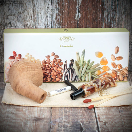 Savinelli Granola Rustic 645 (6mm) Briar Smoking Pipe