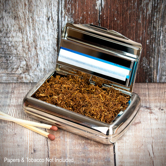 Tobacco Tin Chrome & Black - TTP06