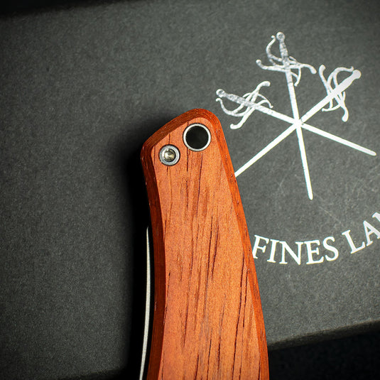 Les Fines Lames Le Petit Cigar Cutter & Knife - Classic Padauk