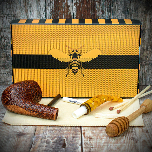 Savinelli Miele Rusticata Brownblast 670 - 6mm Briar Pipe