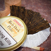 50g Tin - Germains RDF (Rich Dark Flake) Pipe Tobacco