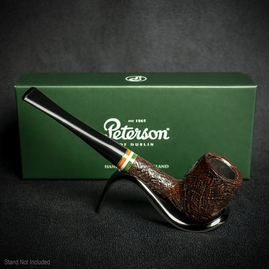 Peterson of Dublin St. Patrick's Day 2026 Sandblast Briar Pipe - Shape15