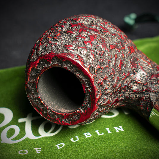 Peterson of Dublin System Rustic Briar Smoking Pipe - Shape No.B42