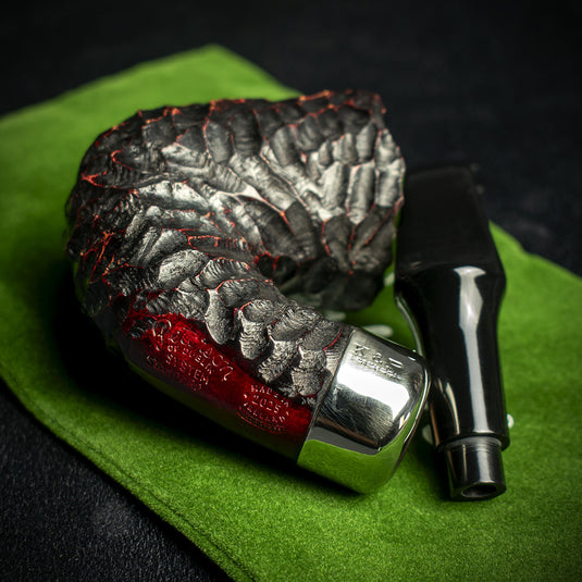 Peterson of Dublin System Rustic Briar Smoking Pipe - Shape No.XL315