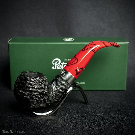 Peterson of Dublin Dracula Rusticated Briar Smoking Pipe - Shape XL02