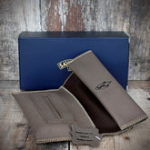 Savinelli Leather Handroller's Tobacco Pouch - Marrone
