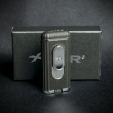 XiKar Hedron Hybrid Flame Cigar Lighter - Black/Chrome