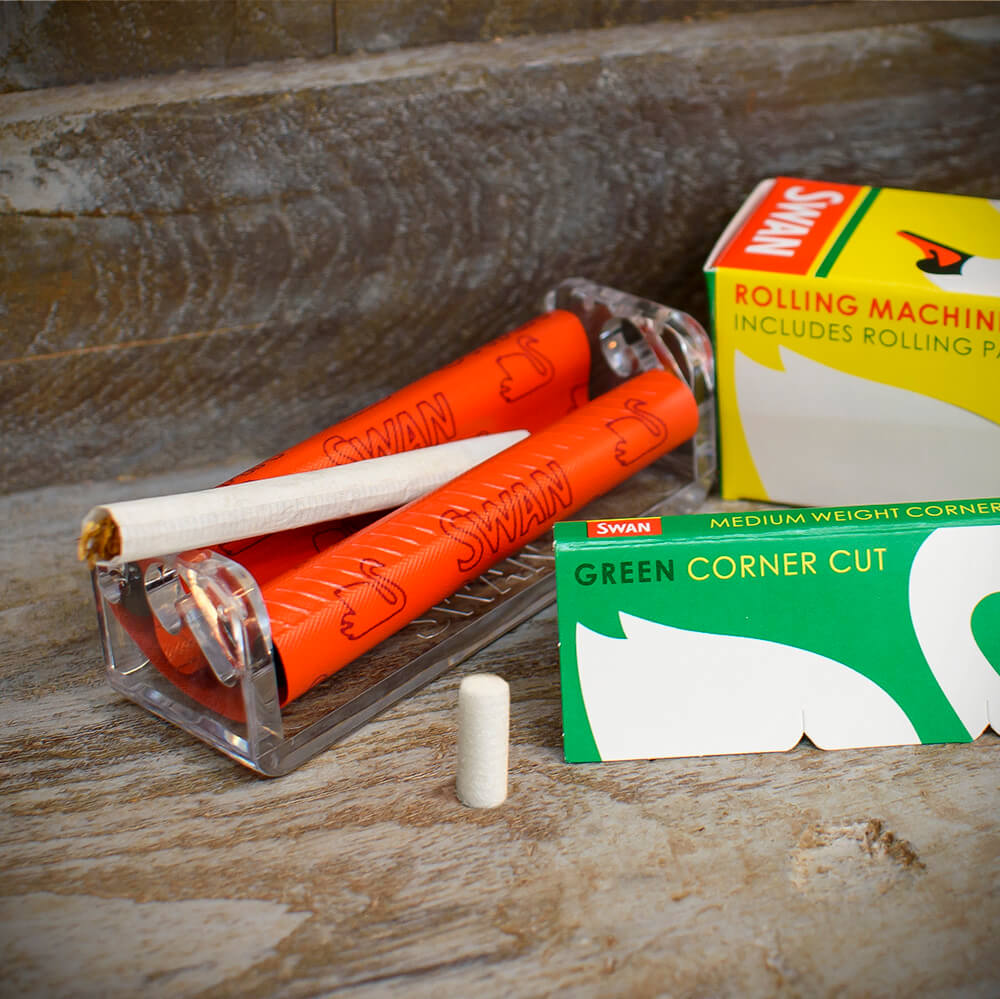 swan cigarette rolling machine Swan Plastic Regular Rolling Machine (With Papers) swan cigarette rolling machine Swan Plastic Regular Rolling Machine (With Papers)