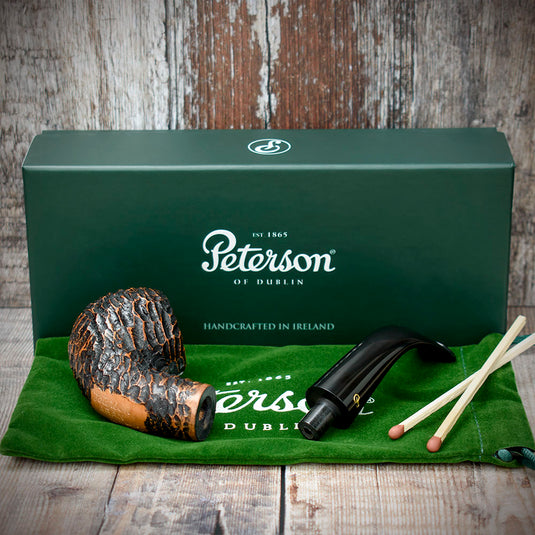 Aran Rusticated Briar Smoking Pipe By Peterson of Dublin - Shape No.03