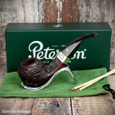 Sherlock Holmes Squire (Red Sandblast) by Peterson of Dublin Briar Pipe