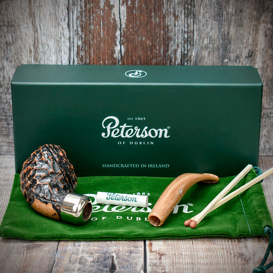 Derry Rusticated Briar Pipe By Peterson of Dublin - Shape 999 (9mm)