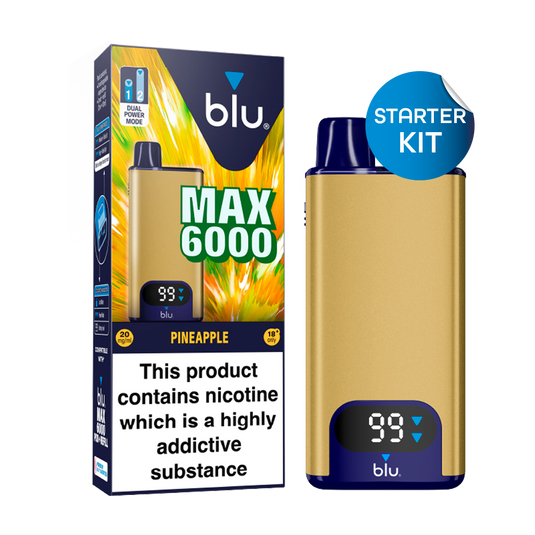 Blu Max 6000 Vape Pod Starter Kit - Pineapple