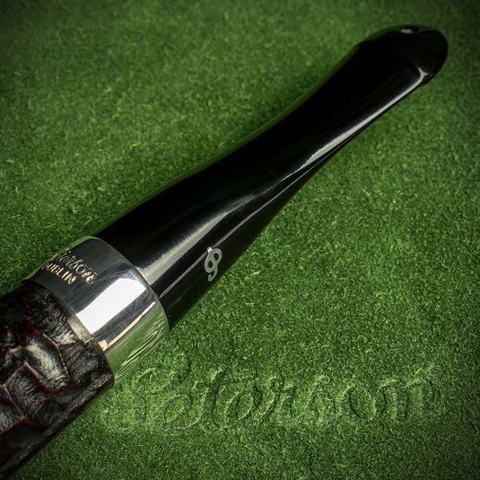 Peterson of Dublin Rusticated Pub Briar Smoking Pipe - Large Billiard
