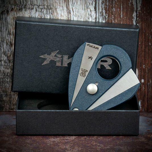 Xikar Xi-2 Lapis Blue Fibreglass 200BL  Double Blade Cigar Cutter
