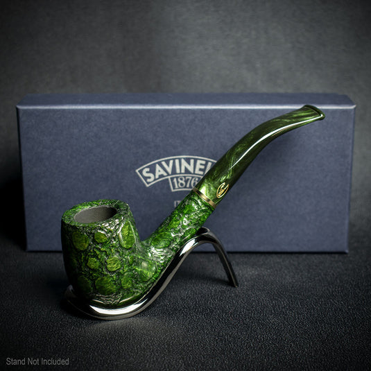 Savinelli Alligator Green 6mm Briar Smoking Pipe - Shape 606