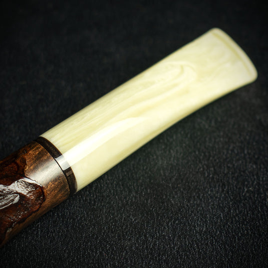 Jean Claude 9mm Filter Dark Rustic Briar Smoking Pipe - Shape 55