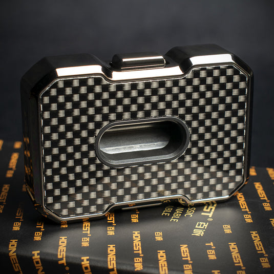 Honest "V" Cigar Cutter - Carbon Black