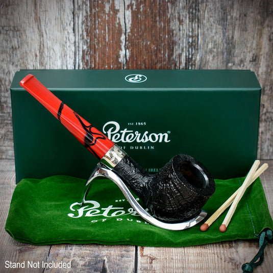 Dracula Sandblasted Briar Pipe By Peterson of Dublin - Shape No. 606